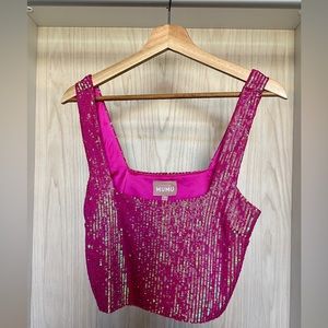 Show Me Your MuMu Hot Pink Crop Top